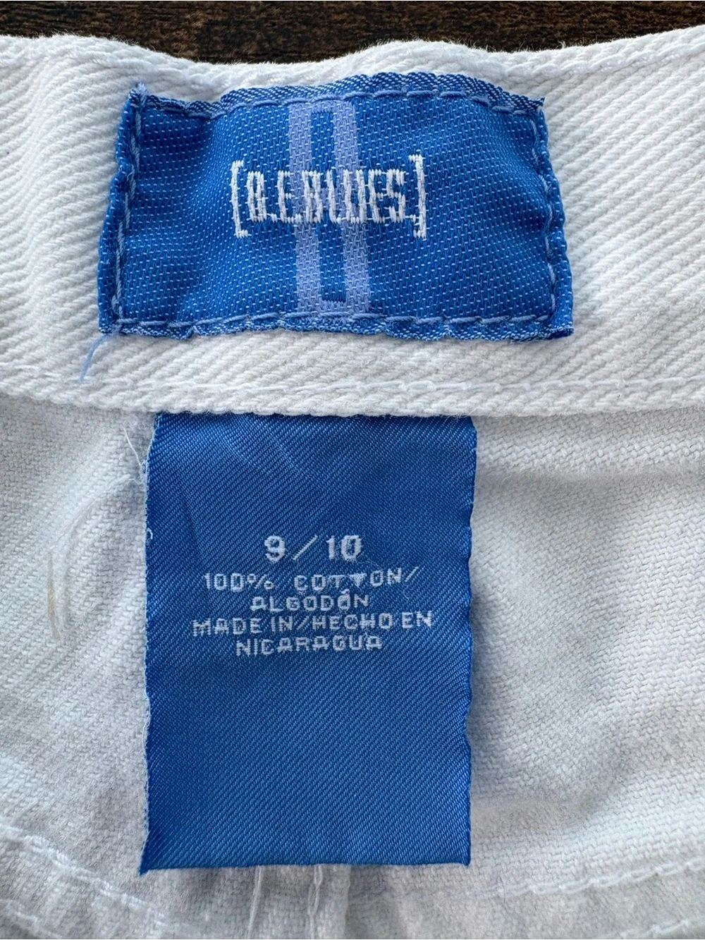 Vintage White High-Rise Denim Shorts